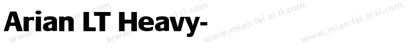 Arian LT Heavy字体转换